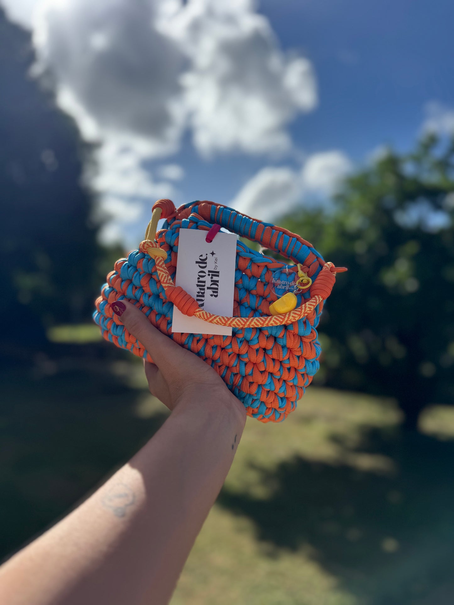 Blue & Orange Bag π